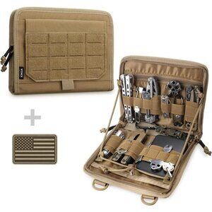 Tactical Folding Admin Pouch, Molle Tool Bag of Laser-Cut Design, Medical Bag